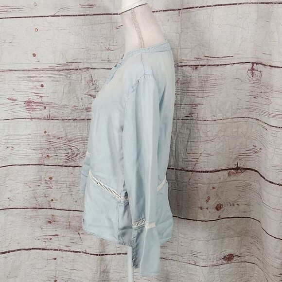 Anthropologie Cloth & Stone Washed Aria Henley Size Large - Picture 5 of 7